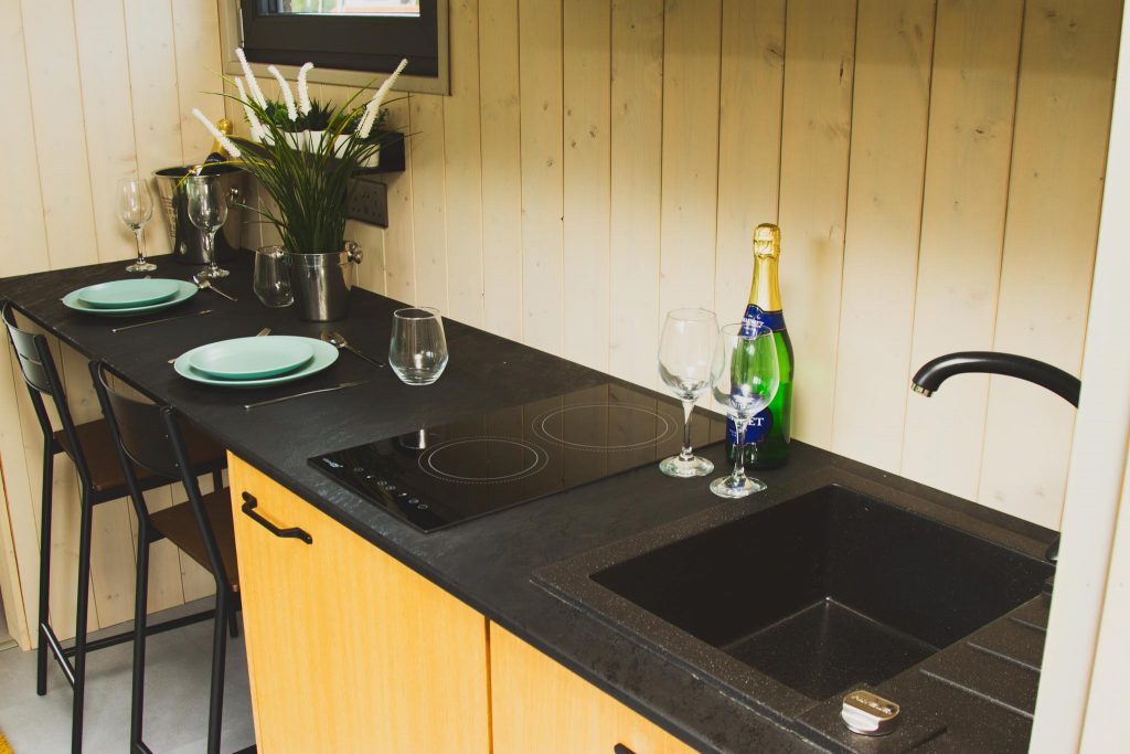 Glamping pod interior shot