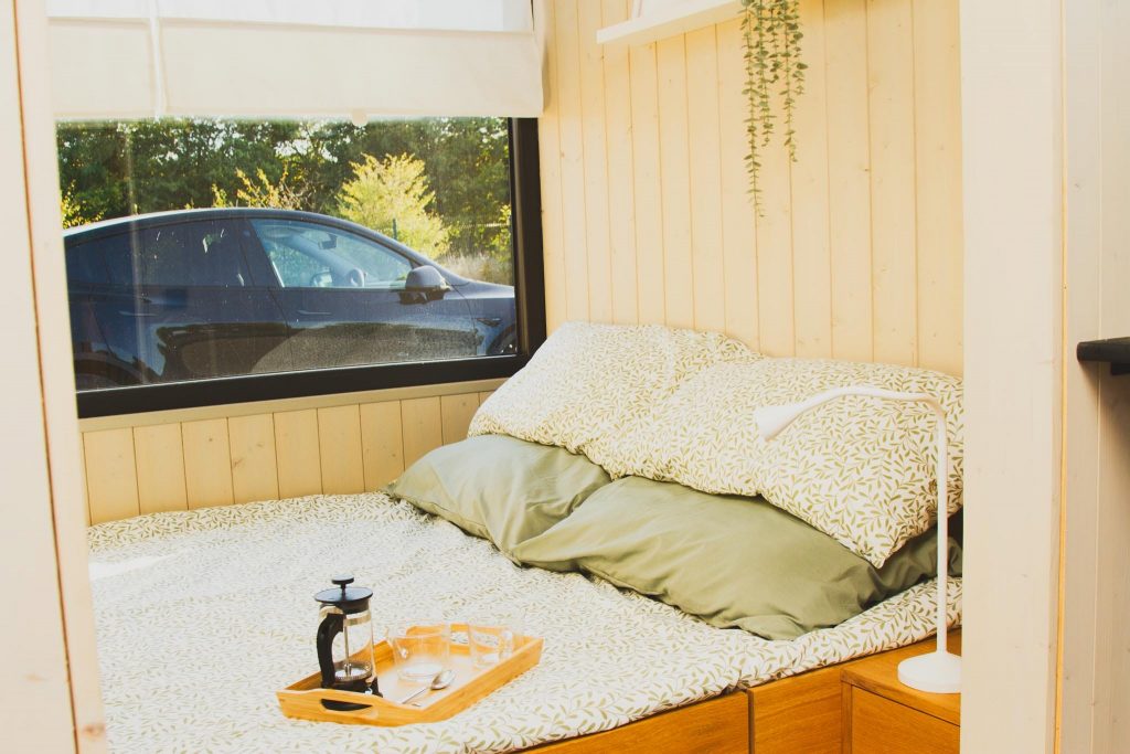 Glamping pod interior shot